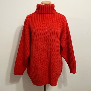 Vintage Gap Clothing Co Thick Turtleneck Sweater 100% Cotton Size Large